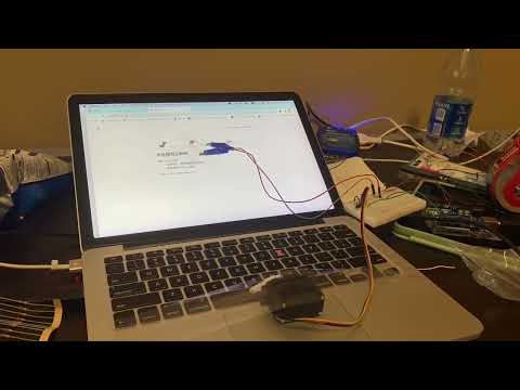 Video preview of the light-sensor T-Rex game controller
