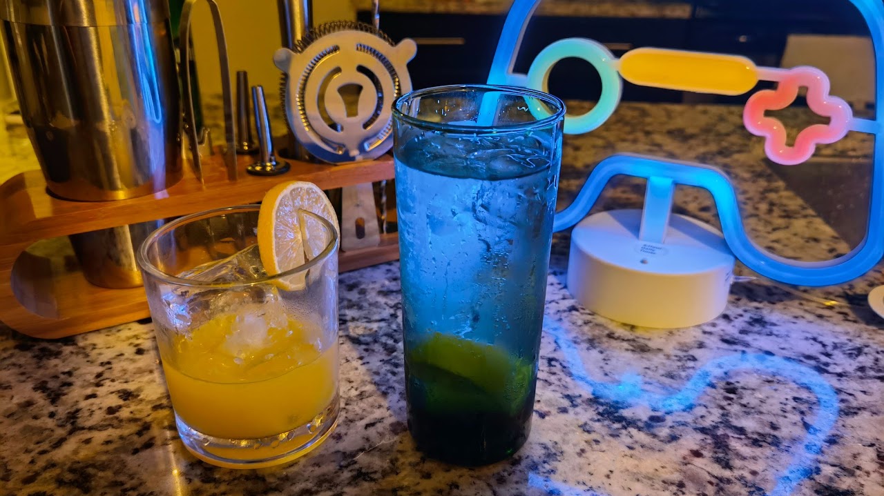 Home bar setup